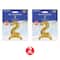 Beistle 26" Gold Self-Standing Foil Balloon Numbers, 2ct.